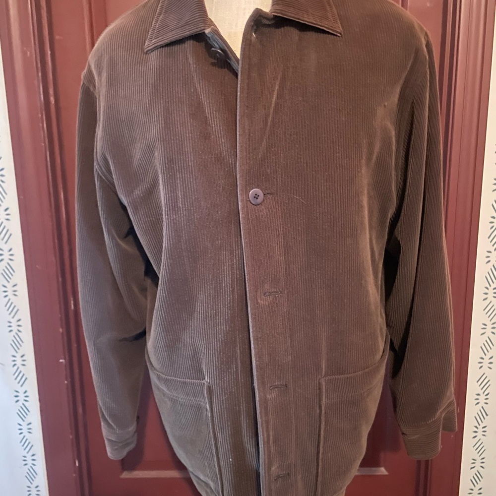 RAINFOREST Men's Corduroy Jacket in Brown